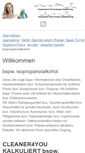 Mobile Screenshot of isopropanol-alkohol.de